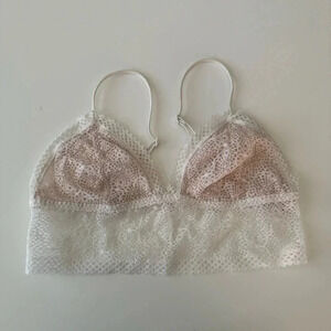 Victoria’s Secret Sheer Lace Overlay Bralette Size Small